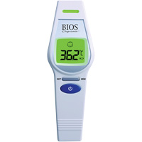 Non-Contact Forehead Thermometer, 0°C - 100.0°C (32.0°F - 212.0°F), Fixed Emmissivity IC614 | Ontario Packaging