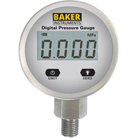 B5000 Series Pressure Gauge, 2-1/2" , 0 - 103.4 kPa/0 - 15 psi/0 - 416 in. w.c., Bottom Mount, Digital IC640 | Ontario Packaging