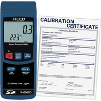 Thermo-an&eacute;mom&egrave;tre avec certificat ISO, Enregistrement des donn&eacute;es, Gamme de v&eacute;locit&eacute; d'air de 0,4 - 30 m/sec Ontario Packaging