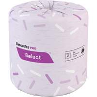 Pro Select&reg; Toilet Paper, 2 Ply, 500 Sheets/Roll, White Ontario Packaging