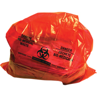 Sure-Guard™ Bio-Medical Waste Liners, Bio-Hazard, 50" L x 37" W, 2 mil, 100 /pkg. JD102 | Ontario Packaging