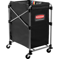 Collapsible X-Cart, Steel, 18" W x 24" D x 34" H, 220 lbs. Capacity JD469 | Ontario Packaging