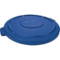 Brute&reg; Round Trash Can Top, Flat Lid, Plastic, Fits Container Size: 22-1/4" Dia. Ontario Packaging