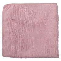 Chiffon de nettoyage pour travaux l&eacute;gers, Microfibre, Rouge Ontario Packaging