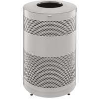 Classics Open Top Decorative Waste Bin, Stainless Steel, 51 US gal. Capacity Ontario Packaging