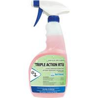 Action triple - nettoyant, d&eacute;graissant et d&eacute;sinfectant, 750 ml, Bouteille &agrave; g&acirc;chette Ontario Packaging