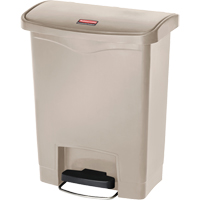 Slim Jim&reg; Waste Container, Resin, 8 US gal. Capacity Ontario Packaging