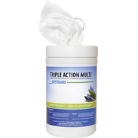 Triple Action Multi Disinfecting Wipes, 7" x 8", 120 Count Ontario Packaging
