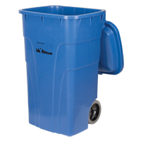 Roll Out Recycling Bin, Curbside, Polyethylene, 65 US gal. JH478 | Ontario Packaging