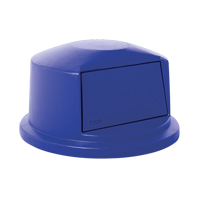 Round Brute&reg; Tops, Dome Lid, Plastic/Polyethylene, Fits Container Size: 24" Dia. Ontario Packaging