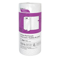 Pro Select™ Kitchen Towel Roll, 2 Ply, 250 Sheets/Roll, 8" W, 11" L x JI385 | Ontario Packaging
