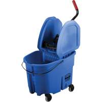 WaveBrake&reg; Mop Bucket & Wringer Combo Pack, Down Press, 8.75 US Gal.(35 Quart), Blue Ontario Packaging