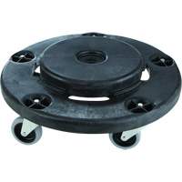 Brute&reg; Quiet Dolly, Polyethylene, Black, Fits: 26-1/2" Dia. Ontario Packaging