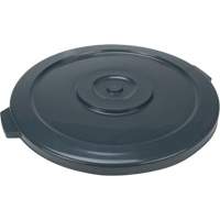 Waste Container Lid, Flat Lid, Plastic/Polyethylene, Fits Container Size: 24" Dia. Ontario Packaging