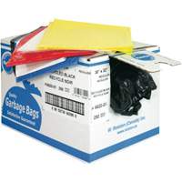 Sacs à déchets industriels, T-Fort, 35" la x 50" lo, 1,4 mils, Orange, Dessus ouvert JL051 | Ontario Packaging