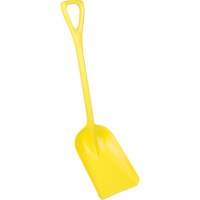 One-Piece Hygienic Shovel, 10" x 6" Blade, 37-1/2" Length, Plastic, Yellow Ontario Packaging