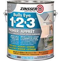 Appr&ecirc;t &agrave; base d'eau Bulls Eye 1-2-3, 3,78 L, Gallon, Gris Ontario Packaging