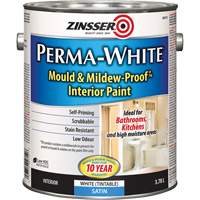 Peinture int&eacute;rieure Mold & Mildew-Proof Perma-White, 3,78 L, Gallon, Blanc Ontario Packaging