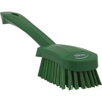Brosse &agrave; r&eacute;curer avec manche court, Soies Ferme, Longueur de 10", Vert Ontario Packaging