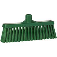 Upright Broom Head, Medium Bristles, 12", Polyester, Green Ontario Packaging