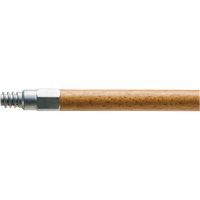 Handle with Metal Tip, Wood, ACME Threaded Tip, 1-1/8" Diameter, 60" Length Ontario Packaging