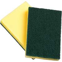 Sponges with Scouring Pad, Scrubbing, 4" W x 6" L JN021 | Ontario Packaging