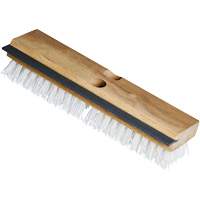 Utility Scrub Brush & Squeegee, 11" L, Polypropylene Bristles, White JN090 | Ontario Packaging