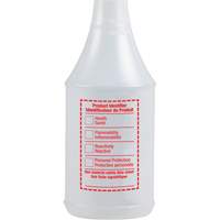 Round Spray Bottle with WHMIS Label, 24 oz. Ontario Packaging