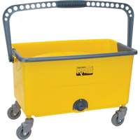 Microfibre Mop Bucket & Wringer, Strainer, 11 US Gal. (44 Quart), Yellow JN501 | Ontario Packaging