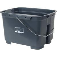 Dual Compartment Bucket, 4.75 US Gal. (19 qt.) Capacity, Grey JN504 | Ontario Packaging