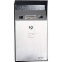Cendrier, Montage mural, Acier inoxydable, Capacit&eacute; 1 Litre, Hauteur 11-4/5" Ontario Packaging