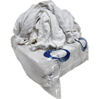 Wiping Rags, Cotton/Fleece, White, 25 lbs. Ontario Packaging