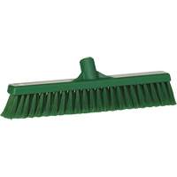 Fine Particle Push Broom, Fine/Split Bristles, 16-1/4", Polypropylene, Green Ontario Packaging