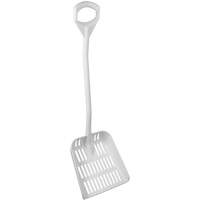 Ergonomic Large Sieve Shovel, 45" Length, Plastic, White Ontario Packaging