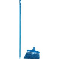Angle Broom Head with Handle, X-Coarse Bristles, 12", Polyester, Blue Ontario Packaging