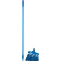 Angle Broom Head with Handle, X-Coarse Bristles, 12", Polyester, Blue Ontario Packaging
