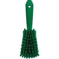Short-Handled Washing Brush, Soft Bristles, 10-1/2" Long, Green Ontario Packaging