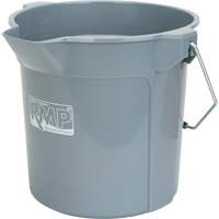 Round Bucket with Pouring Spout, 2.64 US Gal. (10.57 qt.) Capacity, Grey Ontario Packaging