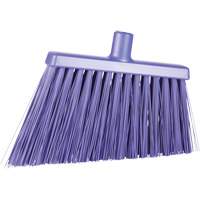 Angle Cut Broom, Extra Stiff Bristles, 11-2/5", Polyester/Polypropylene/PVC/Synthetic, Purple JP821 | Ontario Packaging