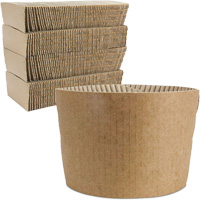 Kraft Coffee Cup Sleeves, Paper, 12 oz. - 20 oz., Brown JP924 | Ontario Packaging