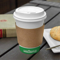 Kraft Coffee Cup Sleeves, Paper, 12 oz. - 20 oz., Brown Ontario Packaging