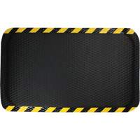 Tapis Hog Heaven, Losange, 3' x 5' x 5/8", Noir/Jaune, Nitrile Ontario Packaging