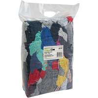 Recycled Material Wiping Rags, Cotton, Mix Colours, 10 lbs. Ontario Packaging