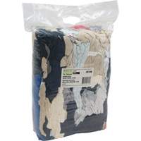Recycled Material Wiping Rags, Fleece, Mix Colours, 10 lbs. JQ108 | Ontario Packaging