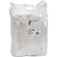 Recycled Material Wiping Rags, Cotton, White, 25 lbs. JQ111 | Ontario Packaging