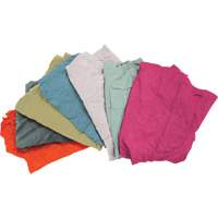 Recycled Material Wiping Rags, Terrycloth, Mix Colours, 25 lbs. JQ112 | Ontario Packaging
