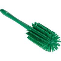 Medium Brush with Handle, Stiff Bristles, 17" Long, Green JQ183 | Ontario Packaging