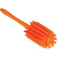 Medium Brush with Handle, Stiff Bristles, 17" Long, Orange JQ188 | Ontario Packaging