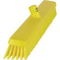 Heavy-Duty Push Broom, Fine/Stiff Bristles, 24", Yellow JQ216 | Ontario Packaging