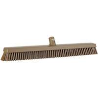 Heavy-Duty Push Broom, Fine/Stiff Bristles, 24", Brown JQ217 | Ontario Packaging